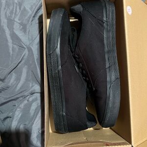 Vans Black Canvas Sneakers with Rubber Sole